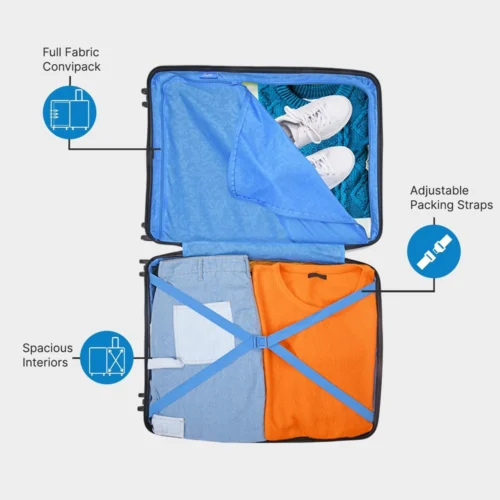 SKYBAGS MAXX SPINNER HARD TROLLEY 3PC SET 79/67/55 CM (BLUE)
