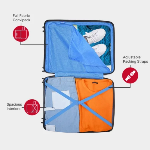SKYBAGS MAXX SPINNER HARD TROLLEY 3PC SET 79/67/55 CM (RED)