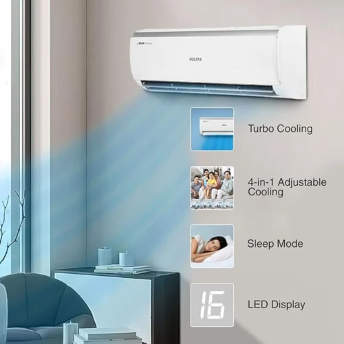 VOLTAS 1.5TR Split Hi-Wall Air Conditioner (6 Stars) | Model: 18VS1YCG32ABHV1AP