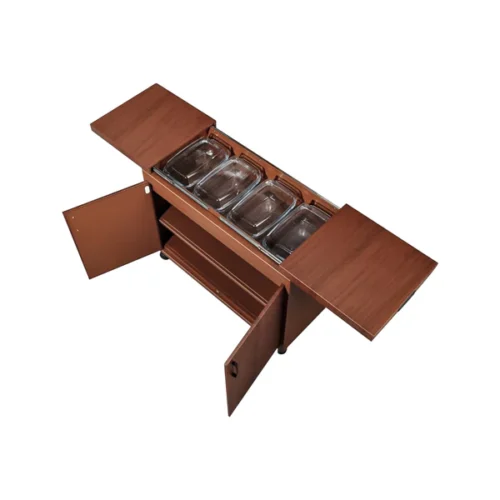 ALM FOOD WARMER TROLLEY WITH 2 SHELVES AND 4 PLATES | MODEL ALM-HT4SLO