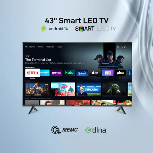 GEEPAS 43 INCH FULL HD FRAMELESS ANDROID SMART LED TV | MODEL GLED4328SXHD