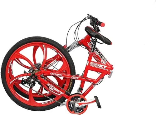 HUMMER 26 INCH FOLDABLE MOUNTAIN BIKE | DUAL SUSPENSION | 21 SPEED GEAR