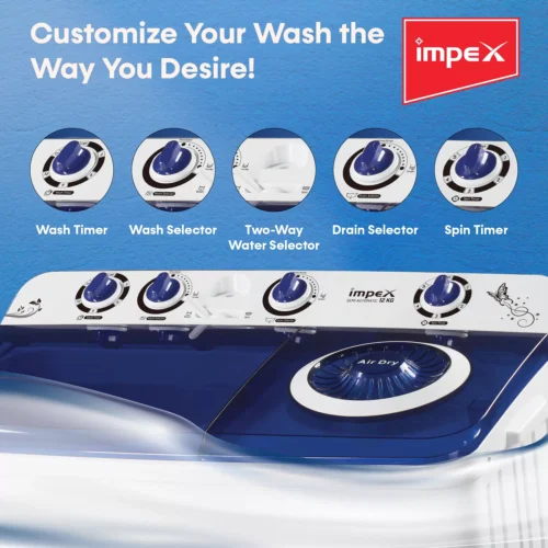IMPEX 12 KG SEMI-AUTOMATIC WASHING MACHINE | MODEL WM 4205
