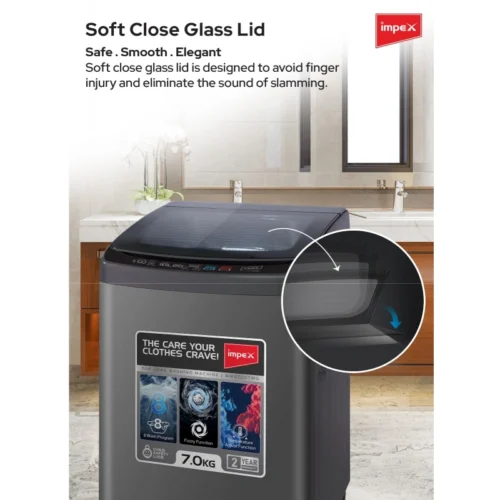 IMPEX 7KG FULLY AUTOMATIC TOP LOAD WASHING MACHINE | MODEL WM0700TMG