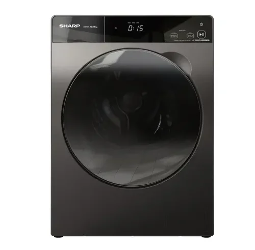 SHARP 12.5KG FRONT LOAD WASHING MACHINE – MODEL ES-FP1252KJZ-S | 1200 RPM | J-TECH INVERTER TECHNOLOGY | 15 WASH PROGRAMS | ENERGY CLASS A++