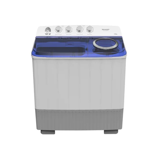 SHARP 14KG TWIN TUB WASHING MACHINE – MODEL ES-T147AP-Z | AEROJET TECHNOLOGY | 1200 RPM | BUILT-IN WASHER PUMP