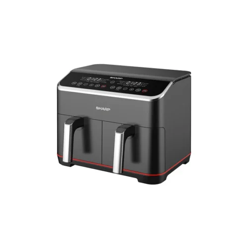 SHARP DOUBLE‑BASKET AIR FRYER 8 L | MODEL KF‑DF80RT‑K3