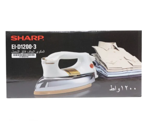 SHARP HEAVY IRON 1200W TEFLON COATED SOLEPLATE | MODEL EI-DI200-3