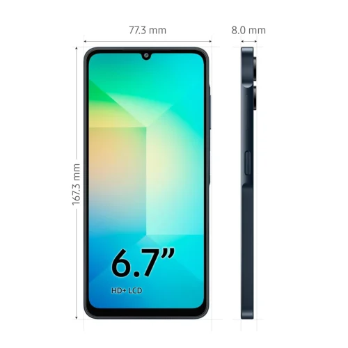 SAMSUNG GALAXY A06 4G SMARTPHONE – BLACK | 4GB RAM | 64GB INTERNAL STORAGE