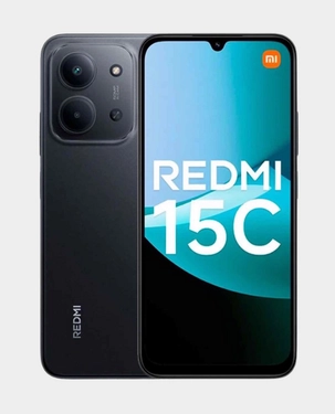 XIAOMI REDMI 15C 4G SMARTPHONE – MIDNIGHT BLACK – 4GB RAM (EXPANDABLE TO 8GB), 128GB ROM