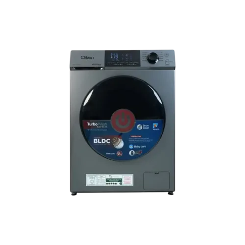 CLIKON FRONT LOAD WASHING MACHINE 8KG BLDC MOTOR CK681