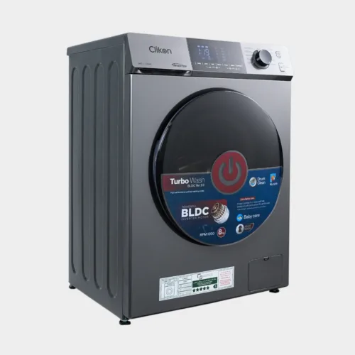 CLIKON FRONT LOAD WASHING MACHINE 8KG BLDC MOTOR CK681