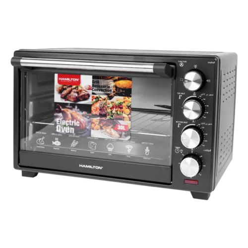 HAMILTON ELECTRIC OVEN 3IN1 30L/1600W GRILL/ROTISSERIE/CONVECTION